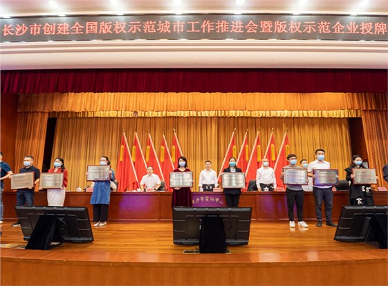 天舟文化獲授牌“長(zhǎng)沙市版權(quán)示范企業(yè)”：保護(hù)創(chuàng)新成果 加強(qiáng)版權(quán)意識(shí)